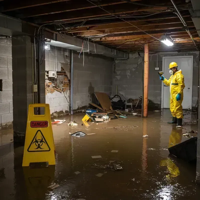 Flooded Basement Electrical Hazard in Menands, NY Property